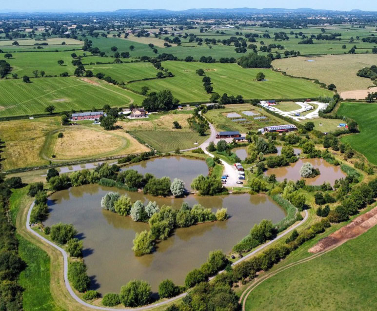 Coole Acres Fishery from above